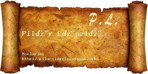 Pilár László névjegykártya